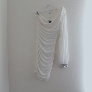 Sequin One Sleeve Party Dress